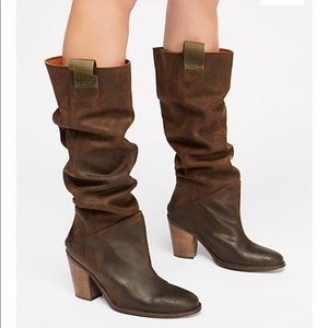 dark brown montgomery free people slouch boots